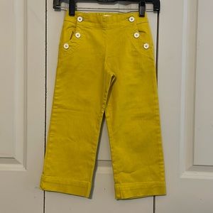 Boden mustard yellow wide leg trousers size 5y excellent condition